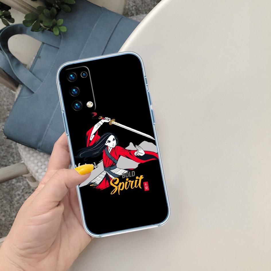 CJ89 Princess Mulan Soft Shell Transparent Phone Case for Motorola Moto G7 G8 G9 G84 G85 G73 G24 G15 Z2 Play Power Plus