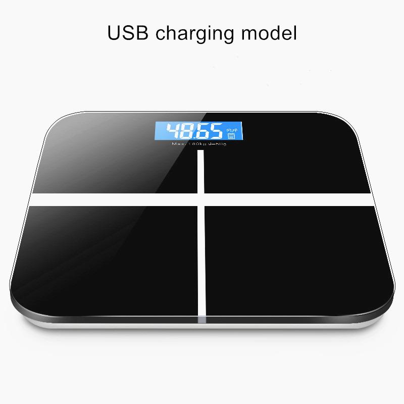 Accuracy Electronic Human Weight Scale Usb Charging Bathroom Square Digital Electronic Scale Precision Body Weight Mini Balance