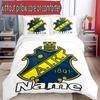 3pcs Duvet Cover Set (1*Duvet Cover + 2*Pillowcase, Without Core), Custom Name AIK Fotboll Pattern Bedding Set, Home Bedroom Decor Gift