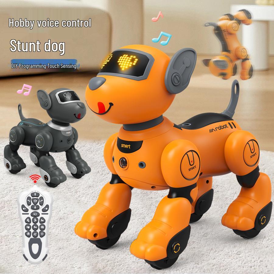KuangJie Interactive Smart Robot Dog - DIY Programming Voice-Controlled Electronic Pet for Kids