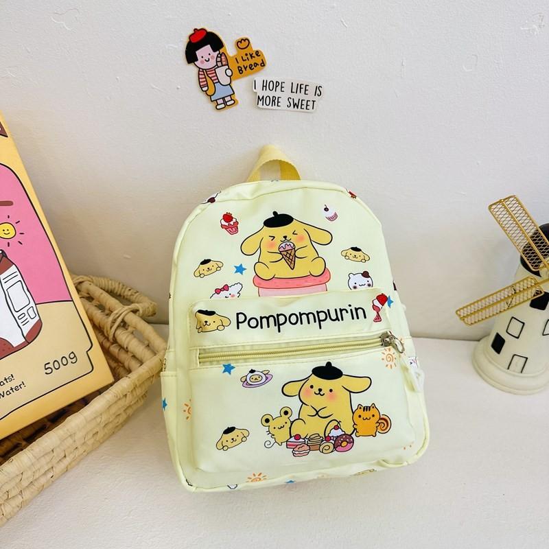 Hello Kitty Kuromi Cinnamoroll My Melody Printed Children Backpack For Daily Use