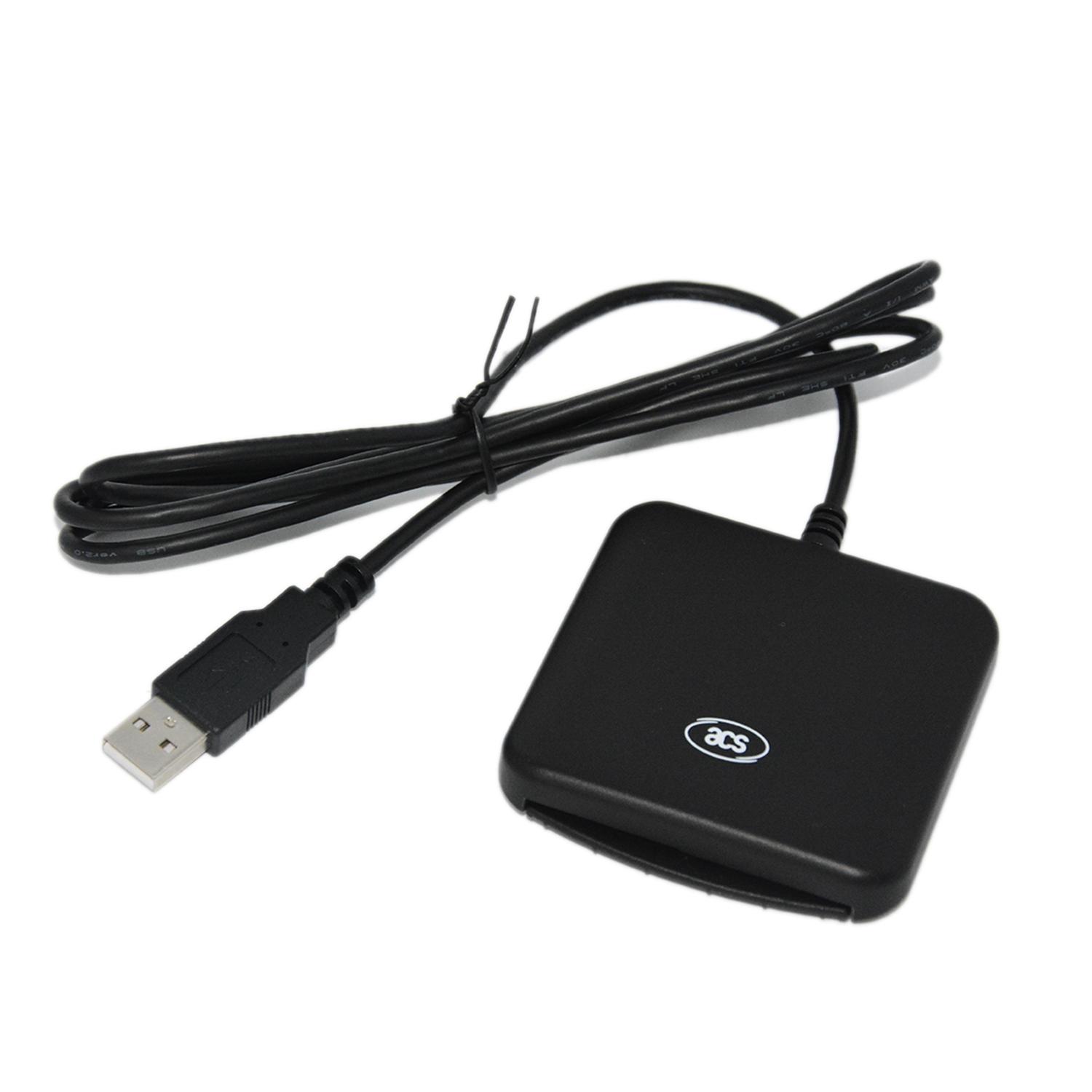 USB Ic Chip Visa Card Reader for Windows Linux Mac Android ACR39U-U1 чёрный