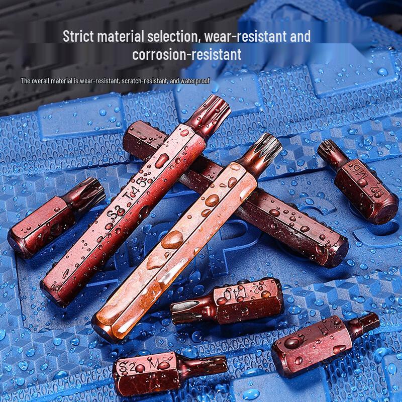 40-Piece Star Bit and Hex Socket Wrench Set for Auto Repair, Spline & Twelve-Point Torx Tools