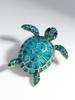 Fashion Creative Turtle Animal Brooch Personality Exaggeration Diamond Drip Badge Retro Pin Accessory Brooch