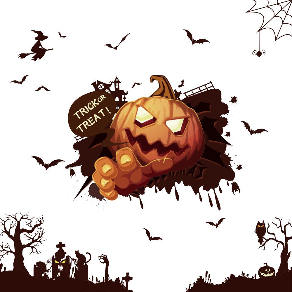 

Статические уникальные Хэллоуинские наклейки на окна, прилипающие к стеклу для привлекательных витрин магазинов