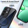 KEYSION Transparent Magnetic Phone Case for Realme C85 5G Soft Silicone+PC HD Clear Shockproof Back Cover for OPPO Realme C85