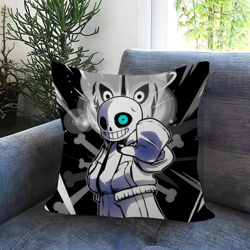 Cute HUndertale SansW  Pillow Gift Home Office Decoration Pillow Bedroom Sofa Car Cushion CoverPillow Case