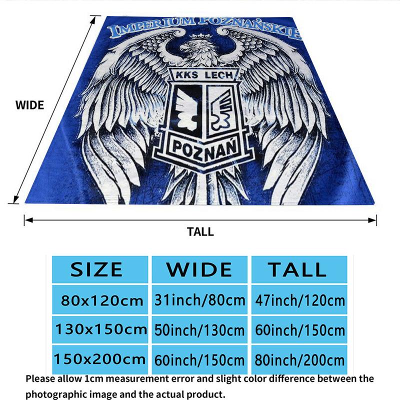 Lech Pozna Print Flannel Blanket, High quality Comfortable for All Seasons, Home Decor, Warmth and Comfort, Perfect for Christmas Gifts