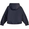 Puma T7 Retro Water-Resistant Warm Loose Sports Casual Hooded Long Sleeve Cotton Jacket Women Jackets Navy-Blue 637441-16