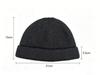 Core Spun Yarn Knitted Beanie Multi-color Short Breathable Unisex Adjustable Winter Hat
