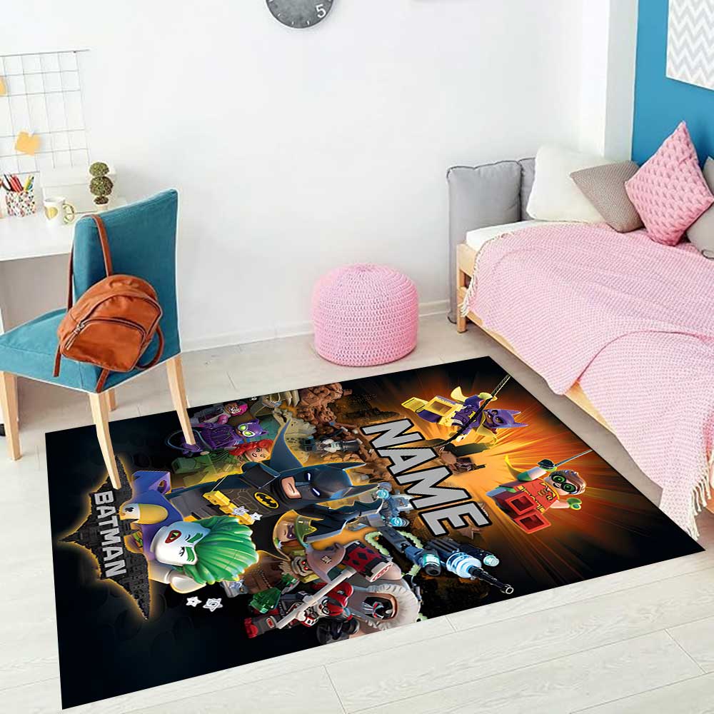 Warner Bros. Works (2) Customize Your Name Rug, Office Chair Cushion, Home Bedroom Living Room Gift.