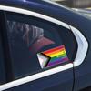 Reflective car stickers Everyone is Welcome Here - Waterproof Vinyl Sticker LGBTQ Progress Pride Flag Decorative accessories