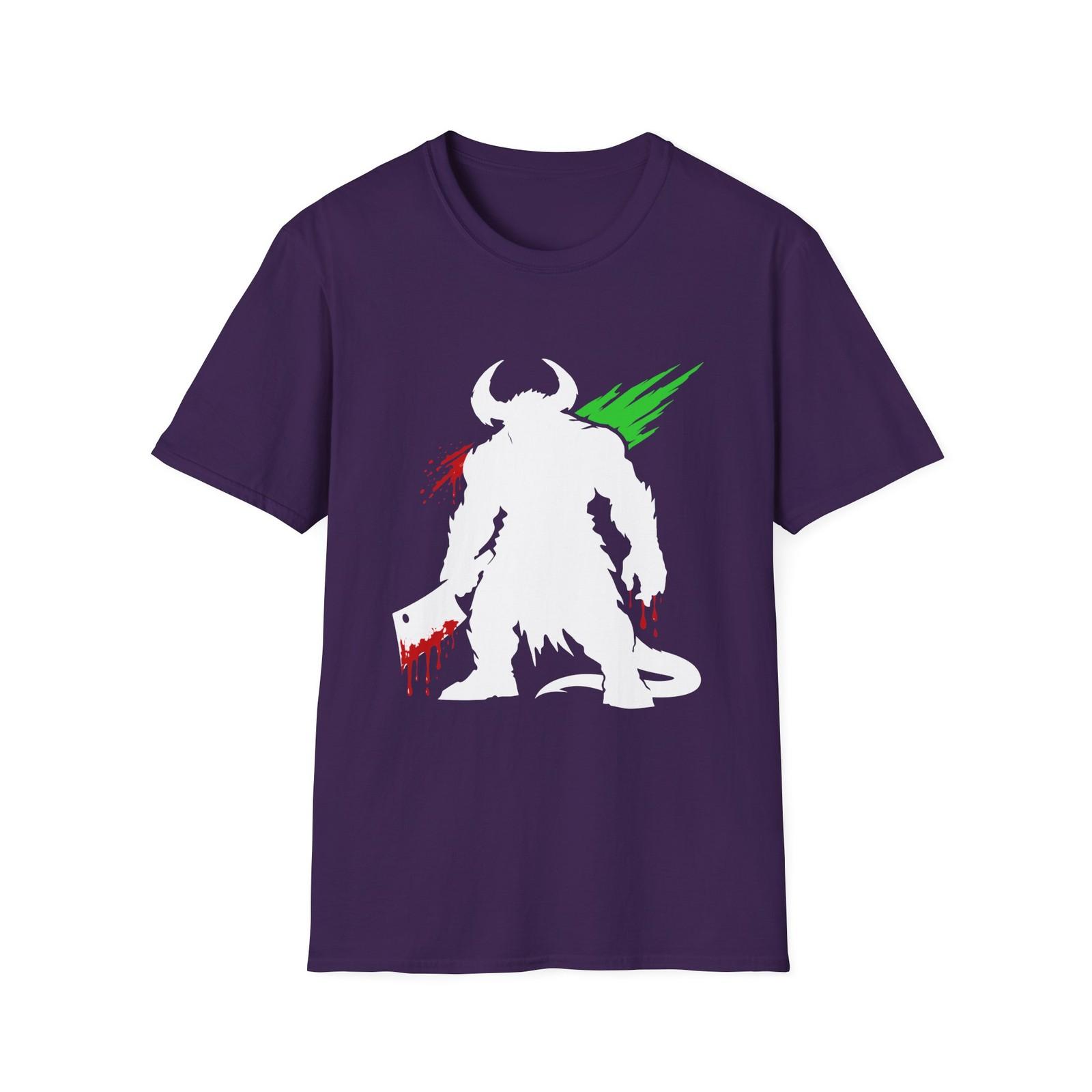 Infernal Executioner Demon Horror Gothic Hell Brutal Unisex Softstyle T-Shirt S разноцветный