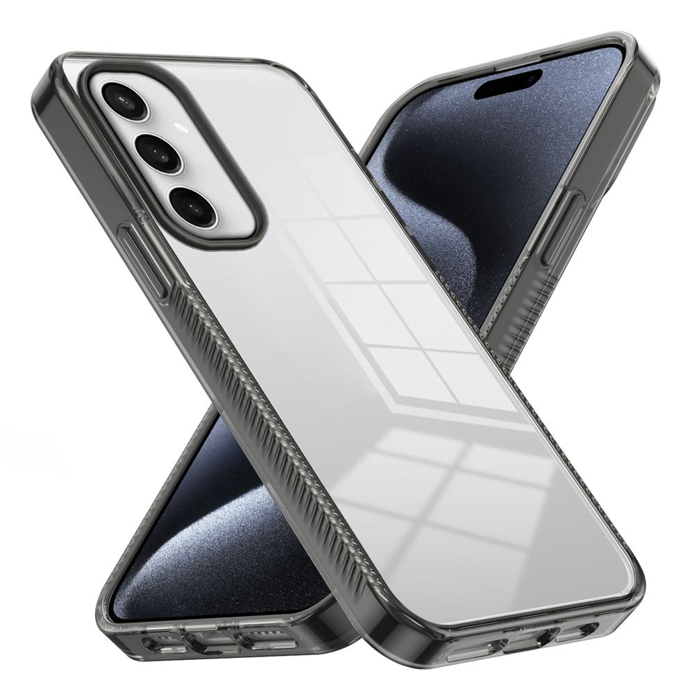 KEYSION Transparent Case for Samsung S24 Ultra 5G S23 FE TPU+PC Anti-slip Clear Shockproof Phone Cover for Galaxy S23 S22 Ultra