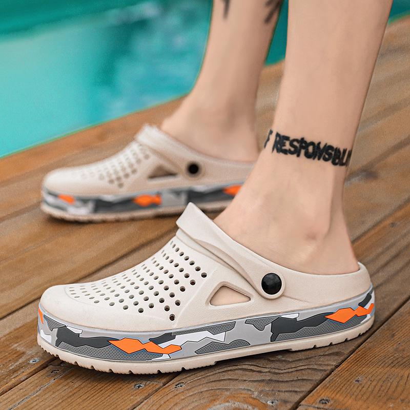 Herren 2024 Sommer Dual-Wear Camouflage Strandschuhe: Trendig, Übergröße, für Zuhause und den Außenbereich.