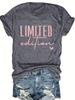 Letter Print T-shirt Short Sleeve Crew Neck Casual Top For Summer & Spring Women's Clothing