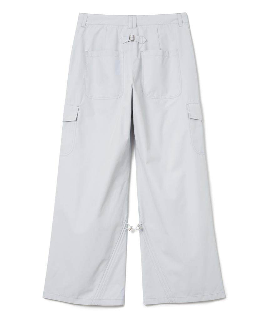 MILLO WOMEN String Cargo Wide Pants [Sky Blue]