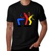 Three Wacky Waving Inflatable Tube People Tshirt Big Size Short Sleeve Tee For Unisex
