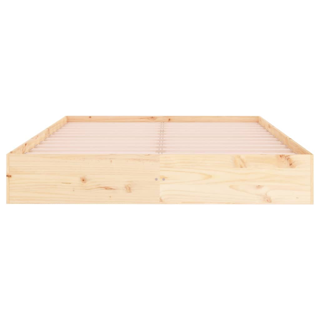 Vidaxl Bed Frame Without Mattress, 160X200 Cm, Solid Wood