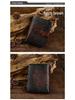 Men's Retro Leather Short Wallet - Top Layer Cowhide