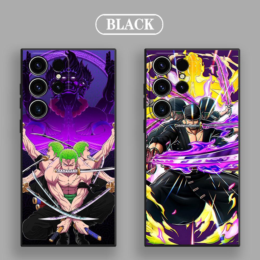 Anime Ones P-Piece Zoro Phone Case For Samsung Galaxy S25 S24 S23 S20 S21 FE S26 S22 Ultra 5G S26 Plus S25FE Soft Silicone Cover