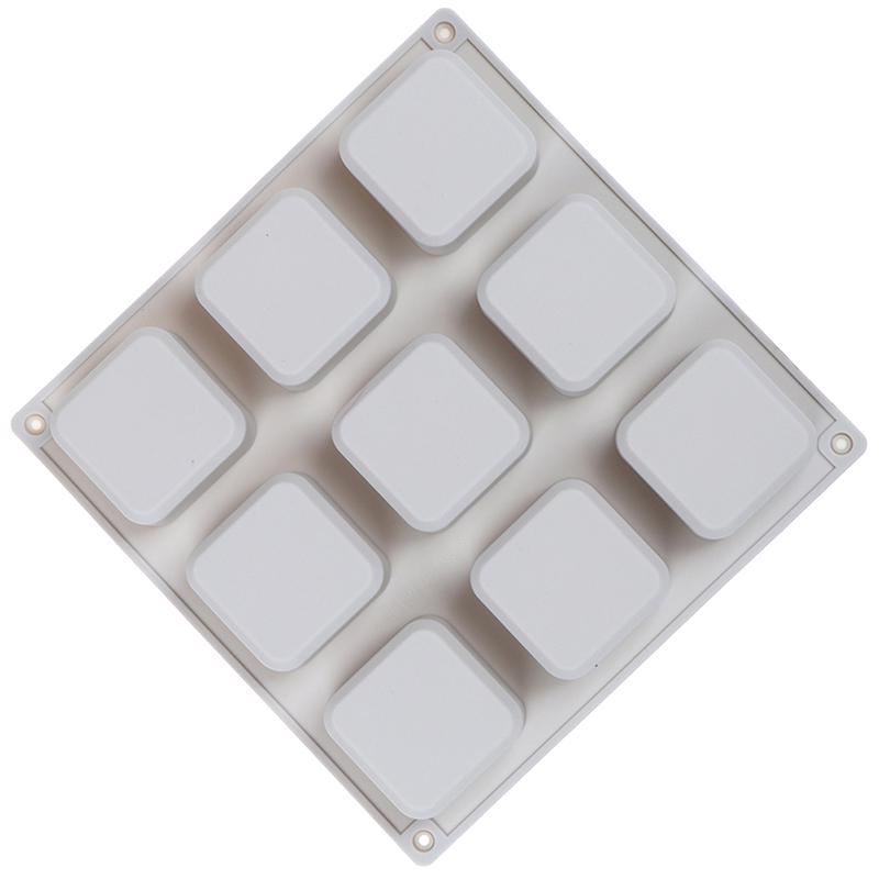 9 Cavity Square Silicone Soap Molds Soap Craft Diy Soap Making Chocolate Mold