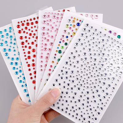 1 Stück Musikfestival Party Gesichtsschmuck Dekoration Strass Kristall Kinder Spielzeug DIY Diamant Aufkleber Augen Make-up Selbstklebend Nagel