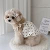 Thin Shirts Summer Dog Clothes Dot Pattern Puppy Skirt Dog Costume Cat Dresses  French Bulldog