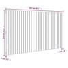 VidaXL Wall-mounted Headboard Grey 204x3x110 Cm Solid Pine Wood 824930