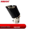 Adjustable Bent Exhaust Pipe for 114mm Carbon Fiber Tailpipe & Stainless Steel Muffler