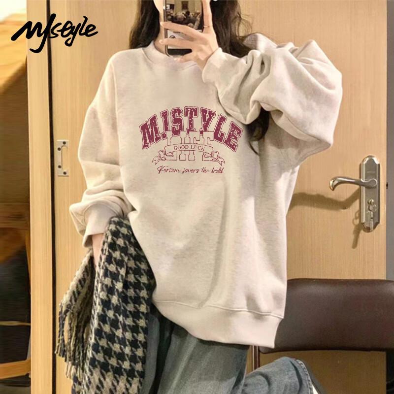 

MJ Style Women s Winter Fleece Lined Pullover Sweatshirt S