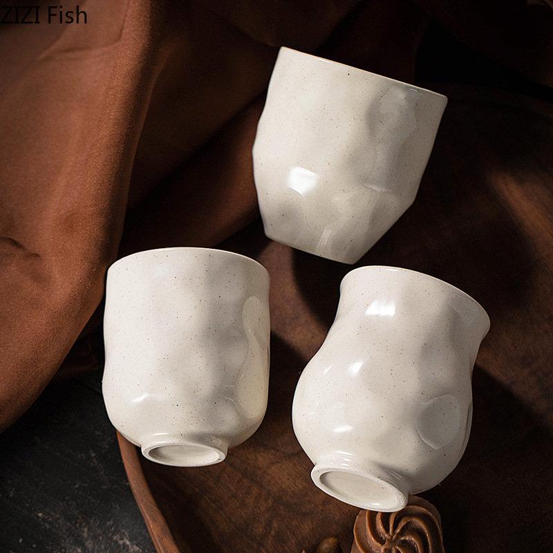 BR250ml Simple Ceramic Mug Office Water Cup Breakfast Milk Cup Japanese Afternoon Tea Lovers Coffee Cup Household Drinking SetEY