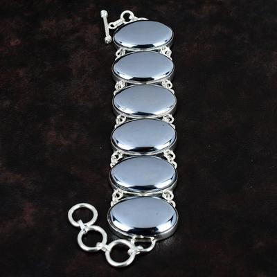 Bracciale in shungite, gioielli con pietre preziose naturali, bracciale in argento sterling 925, bracciale a catena regolabile, regalo per lei, bracciale con pietra portafortuna fatto a mano