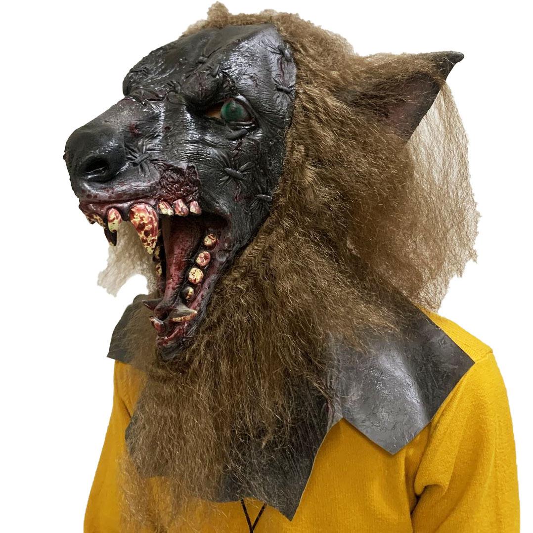 Halloween supplies Prank latex mask for fools Horror Werewolf Latex Mask