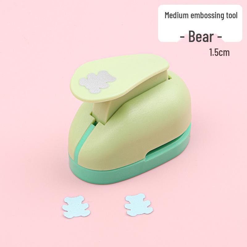 Children's DIY Paper Craft Embossing Machine - Easy Flower Punch for Kindergarten Educational Activities