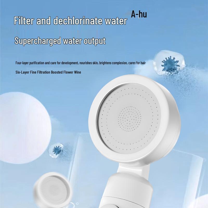 Portable Handheld Shower Head with Filter for Travel and Hotel Use