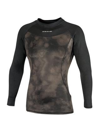 EVEN RIVER Ice Compression Neo Crew Neck Long Sleeve Spring/Summer Hexa Black GTX06 07 LL