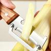 2Pcs Multifunctional Vegetable Ergonomic Peeler Peeler Stainless Wooden Handle Steel Blade Kitchen