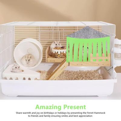 Chinchilla Hammock Squirrel Cage Bed Hideouts Habitat Cage Playing Area For Small Animals Dwarf Chinchilla Hamster Hide