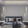 LED-Schlafzimmer-Nachttischlampe, moderne LED-Streifenlampe, Wohnzimmer, TV-Hintergrund, Wandlampe, Ganglampe