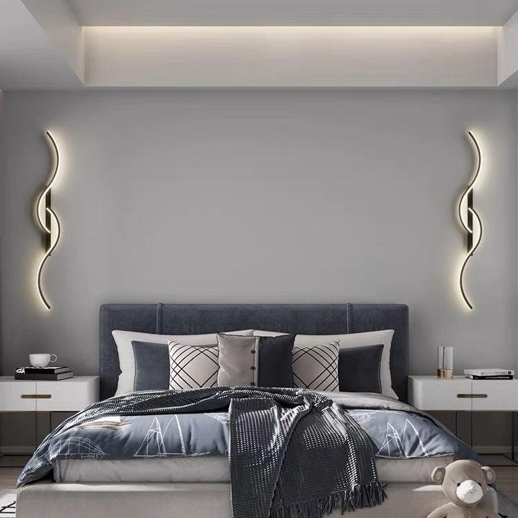 LED Bedroom Bedside Lamp Modern LED Strip Lamp Living Room TV Background Wall Lamp Aisle Lamp