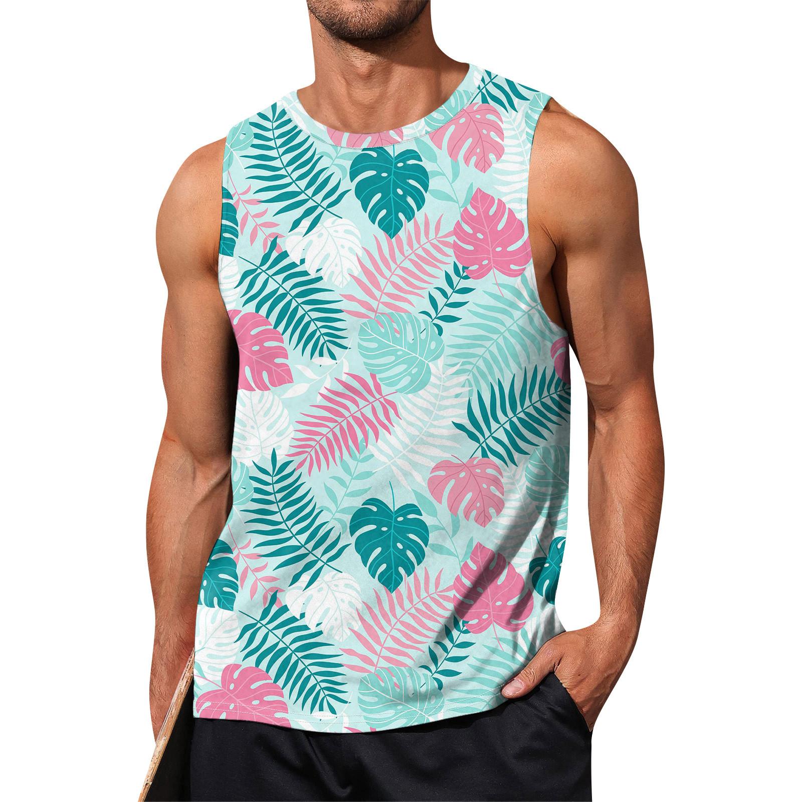 

Мужская летняя пляжная майка для серфинга, большой размер, повседневный дышащий топ без рукавов, свободная майка с принтом, мужская рубашка XL