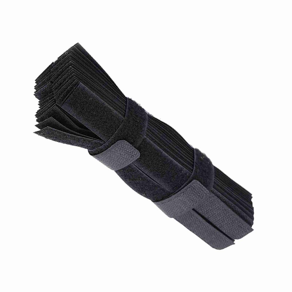 50PCS Pink/Red/Blue/Black/Yellow Cord Lead Straps Reusable Cable Holder Cable Ties  Organizer Tool