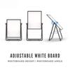Quadro Branco Magnético Dobrável 360 Graus Quadro Branco Magnético de Pé Premium Quadro de Avisos Magnético Dupla Face Quadros de Escrita Suportes