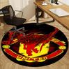 Football United F.C Pattern Round Rug, Indoor/Outdoor Mat, for Picnic, Gameroom, Bedroom, Office, Living Room, Home Decor Carpet, Birthday Gift