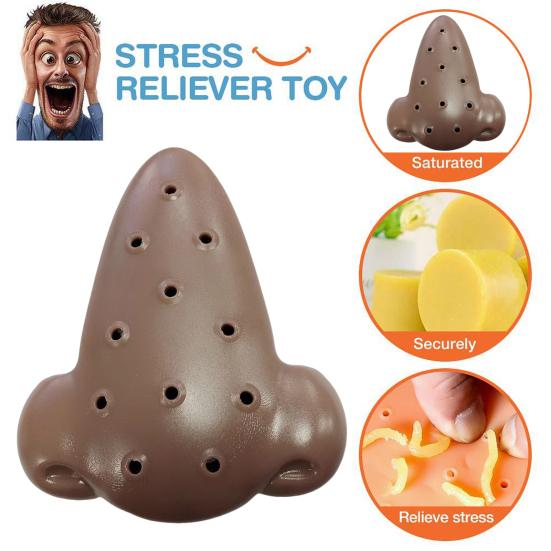 Nose Acne Popping Toy with 30ML Refill Solution Stress Relief Nose Pimple Squeeze
