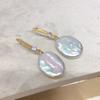Real Freshwater Big Pearl Earrings For Women,classic Drop Earrings Birthday Gift
