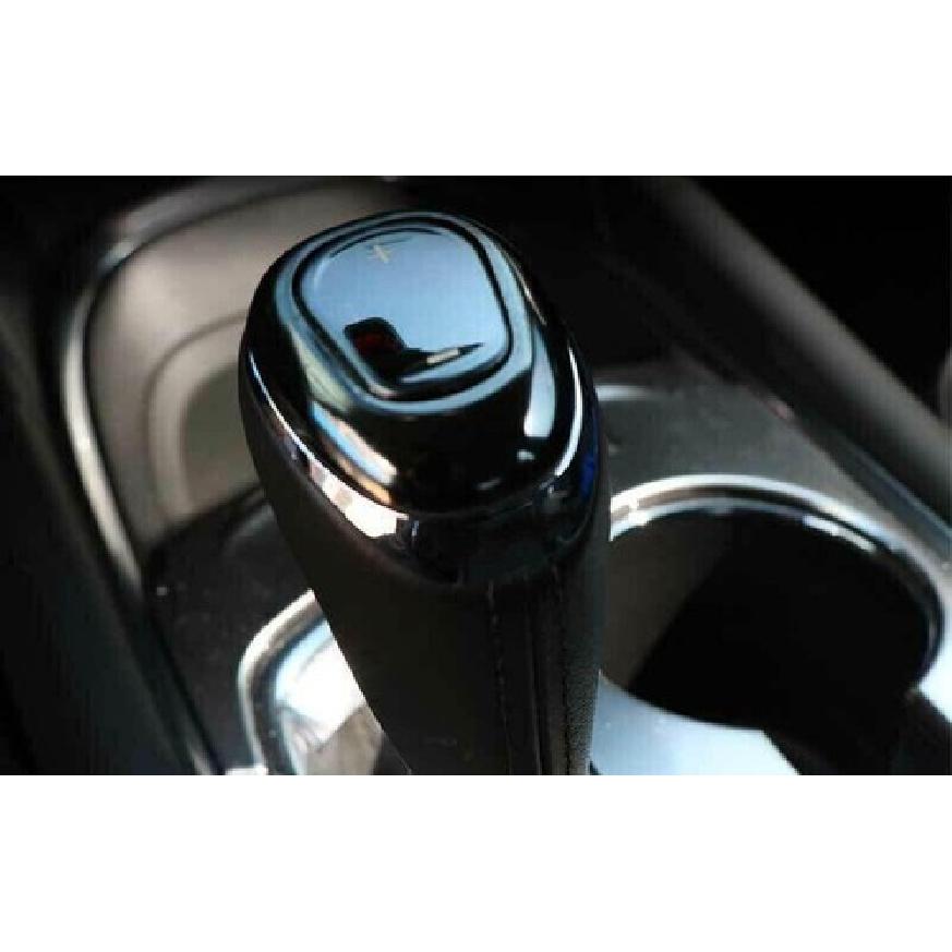 For Chevrolet Malibu 2016- Inner Gloss Black Gear Shift Knob Head Cover Trim