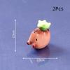 2 ks Mini Pryskyřičné Kapybara Miniatury Figurky Roztomilá Vílí Zahrada Zvířecí Ozdoba Mini Soška Dekorativní Malá Krajinářská