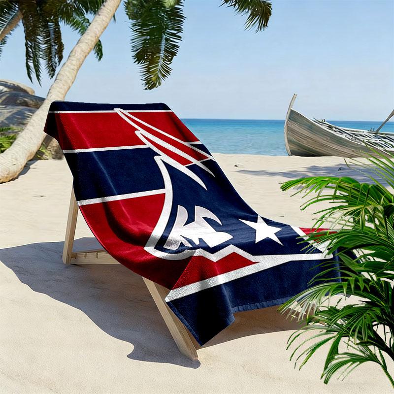 Patriots Print Beach Towel, Large Soft Quick Dry Towel for Beach Camping Swimming